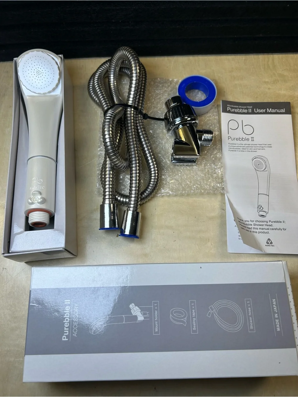 Purebble II Japanese Microbubble Shower Head
